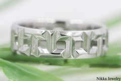 Tiffany & Co. T True Wide Ring 18K White Gold Tiffany Size 6