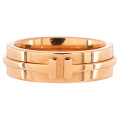 Tiffany & Co. T Two Ring 18k Rose Gold Wide