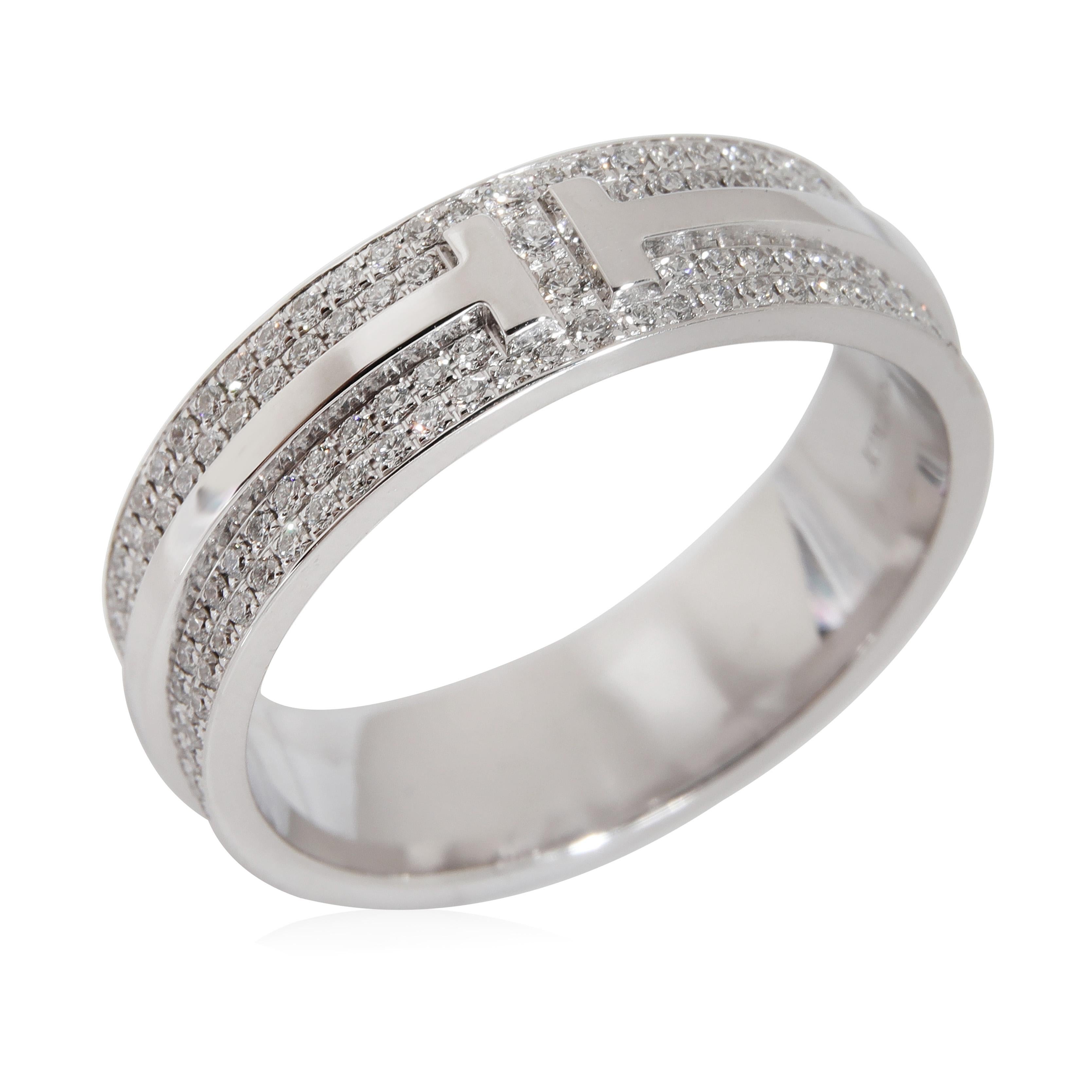 Tiffany & Co. T Wide Pave Diamond Ring in 18K White Gold  0.63 Ctw

PRIMARY DETAILS
SKU: 121836
Listing Title: Tiffany & Co. T Wide Pave Diamond Ring in 18K White Gold  0.63 Ctw
Condition Description: Retails for 8000 USD. In excellent condition and