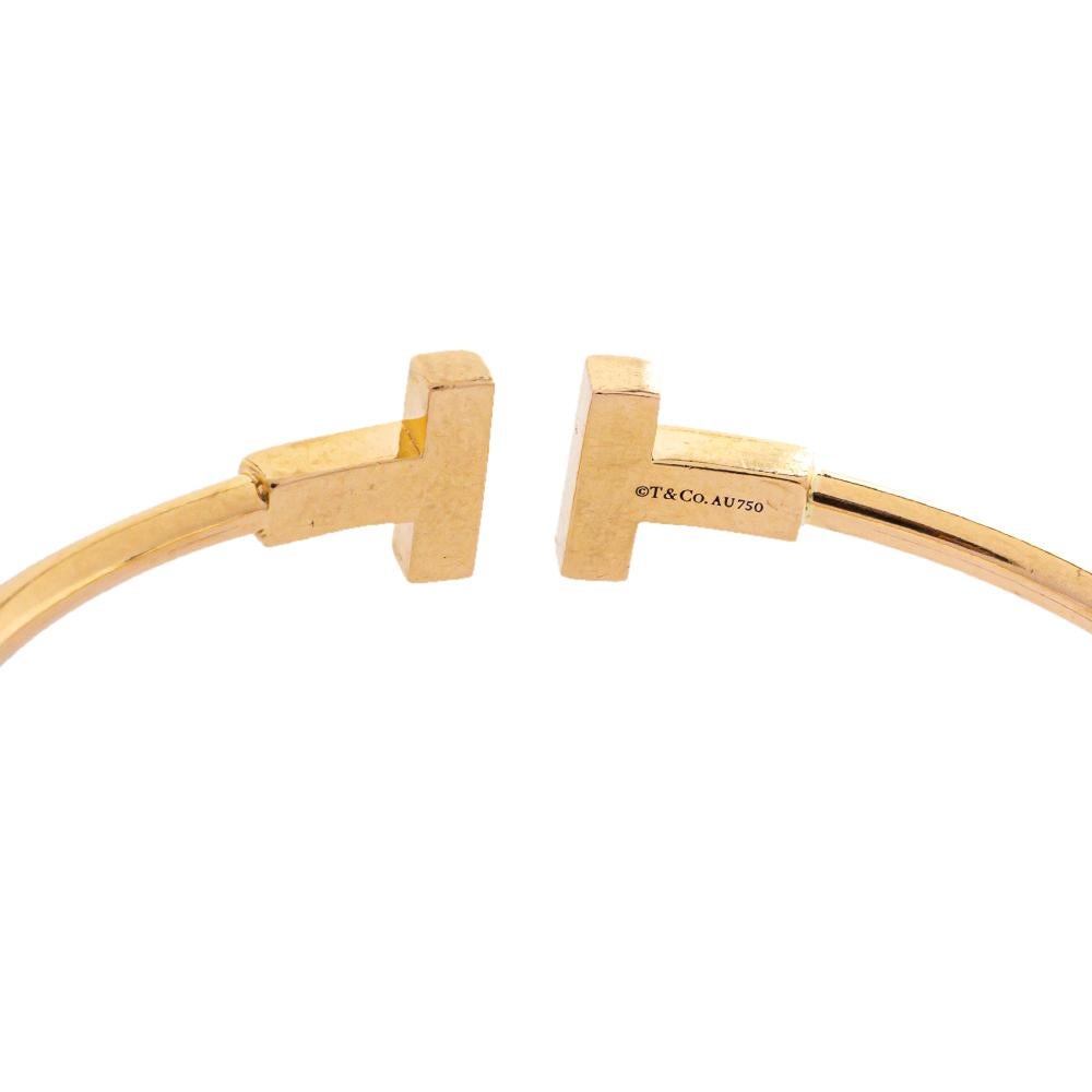 Tiffany & Co. T Wire 18K Rose Gold Bracelet 1