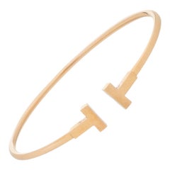 Tiffany & Co. T Wire 18K Rose Gold Bracelet
