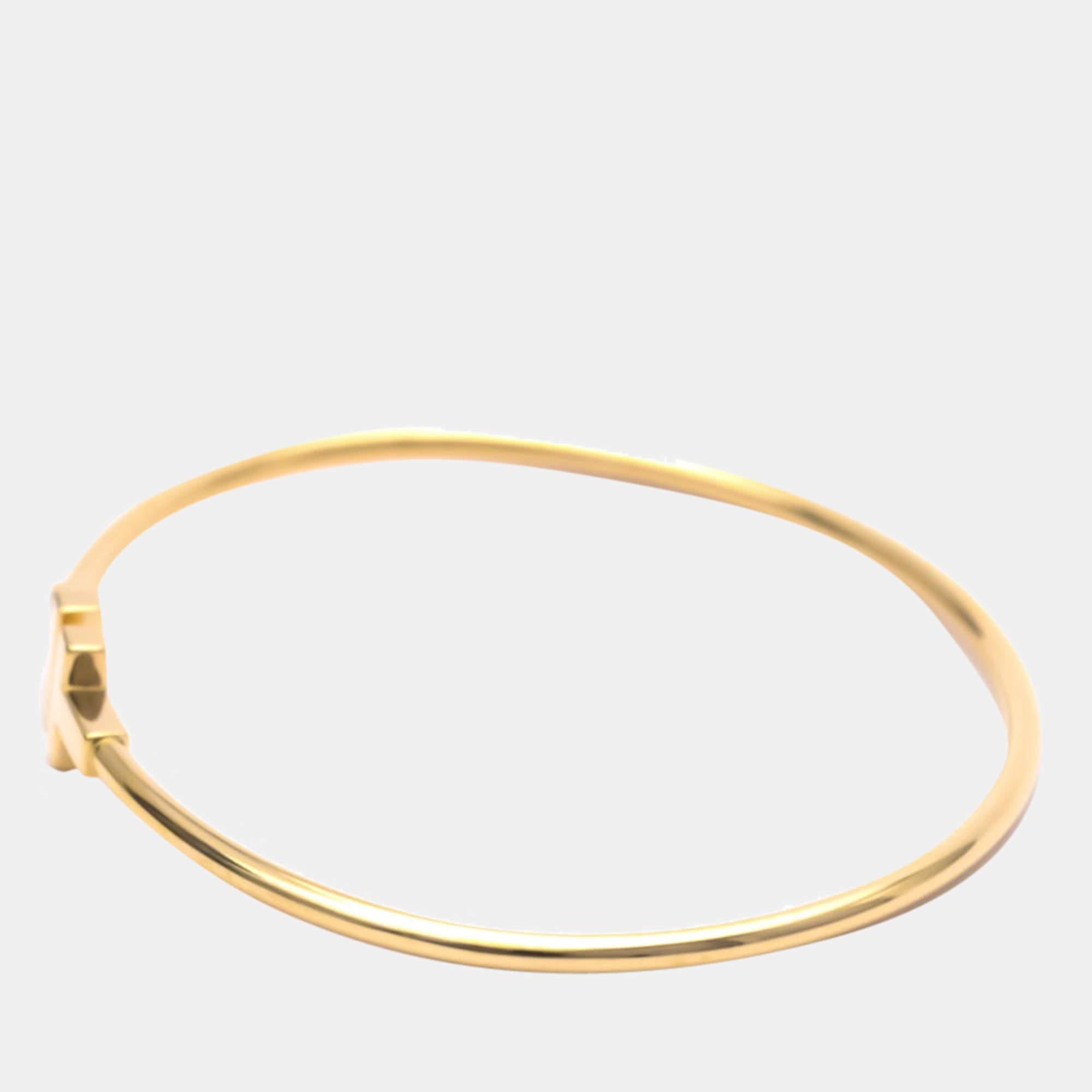 Tiffany & Co. T Wire 18K Rose Gold Narrow Bracelet 2