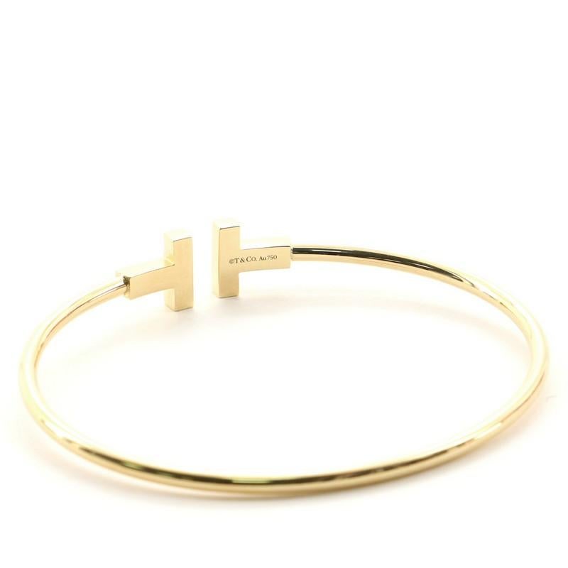 Tiffany & Co. T Wire 18 Karat Yellow Gold Narrow Bracelet 1