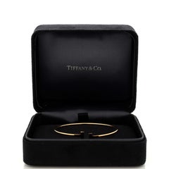 Tiffany & Co. T Wire Bracelet 18K Yellow Gold Narrow
