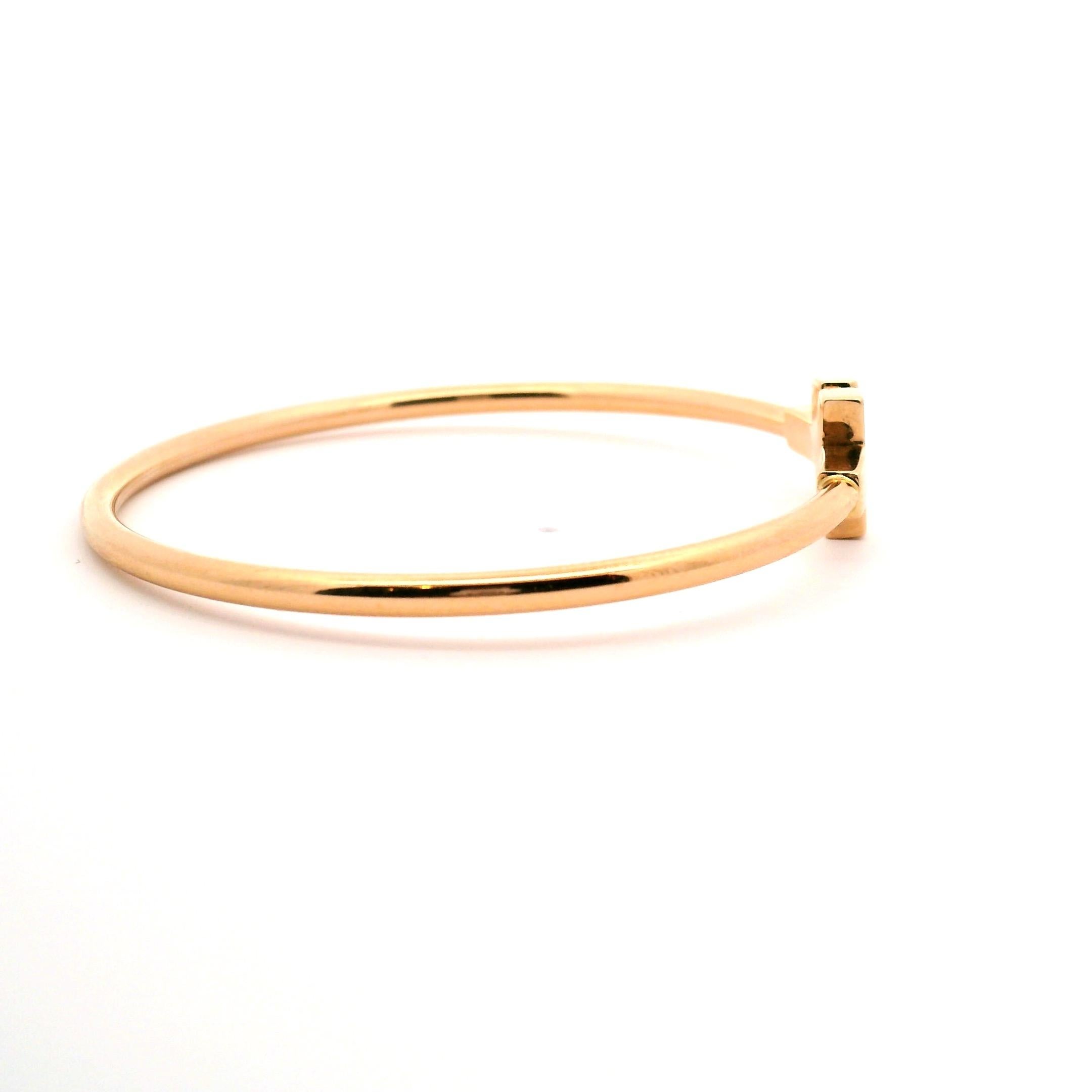 Women's or Men's Tiffany & Co. T Wire Bracelet For Sale