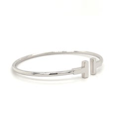 Tiffany & Co. T Wire Bracelet in 18k White Gold