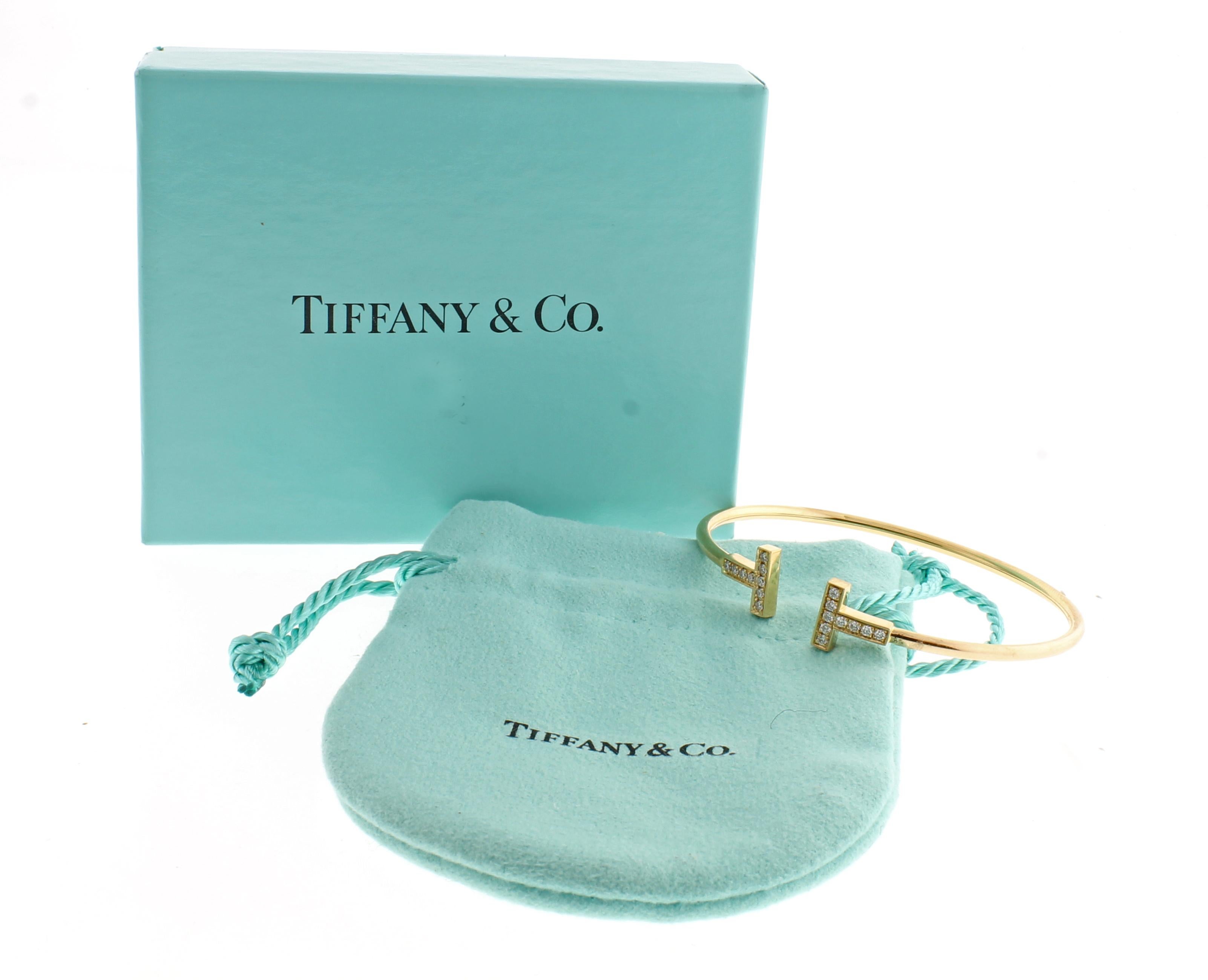 Tiffany & Co. T-Wire Diamond Bracelet In Good Condition In Bethesda, MD