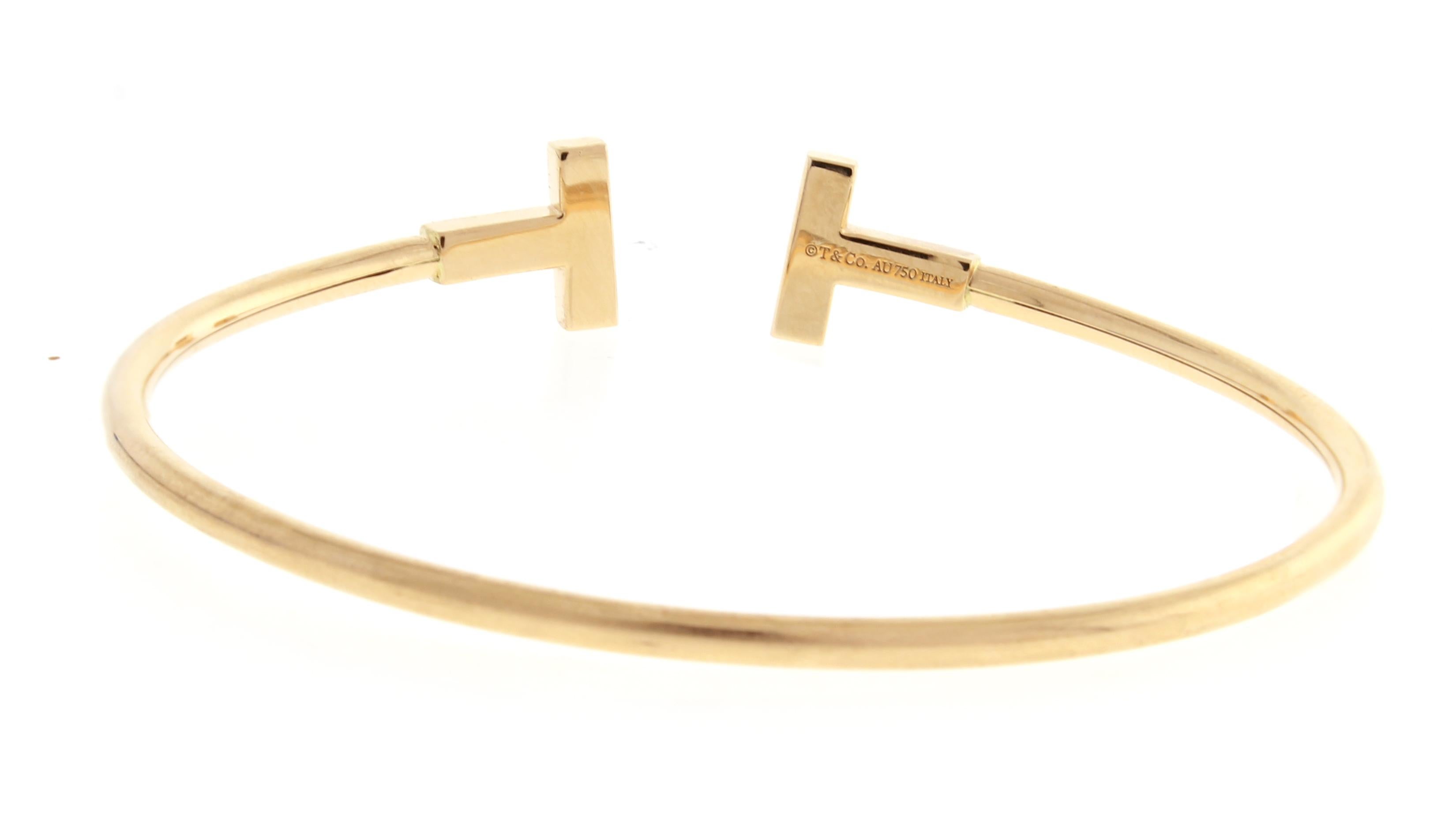 Women's or Men's Tiffany & Co. T-Wire Diamond Bracelet