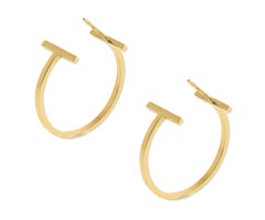 Tiffany & Co. T Wire Hoop Earrings