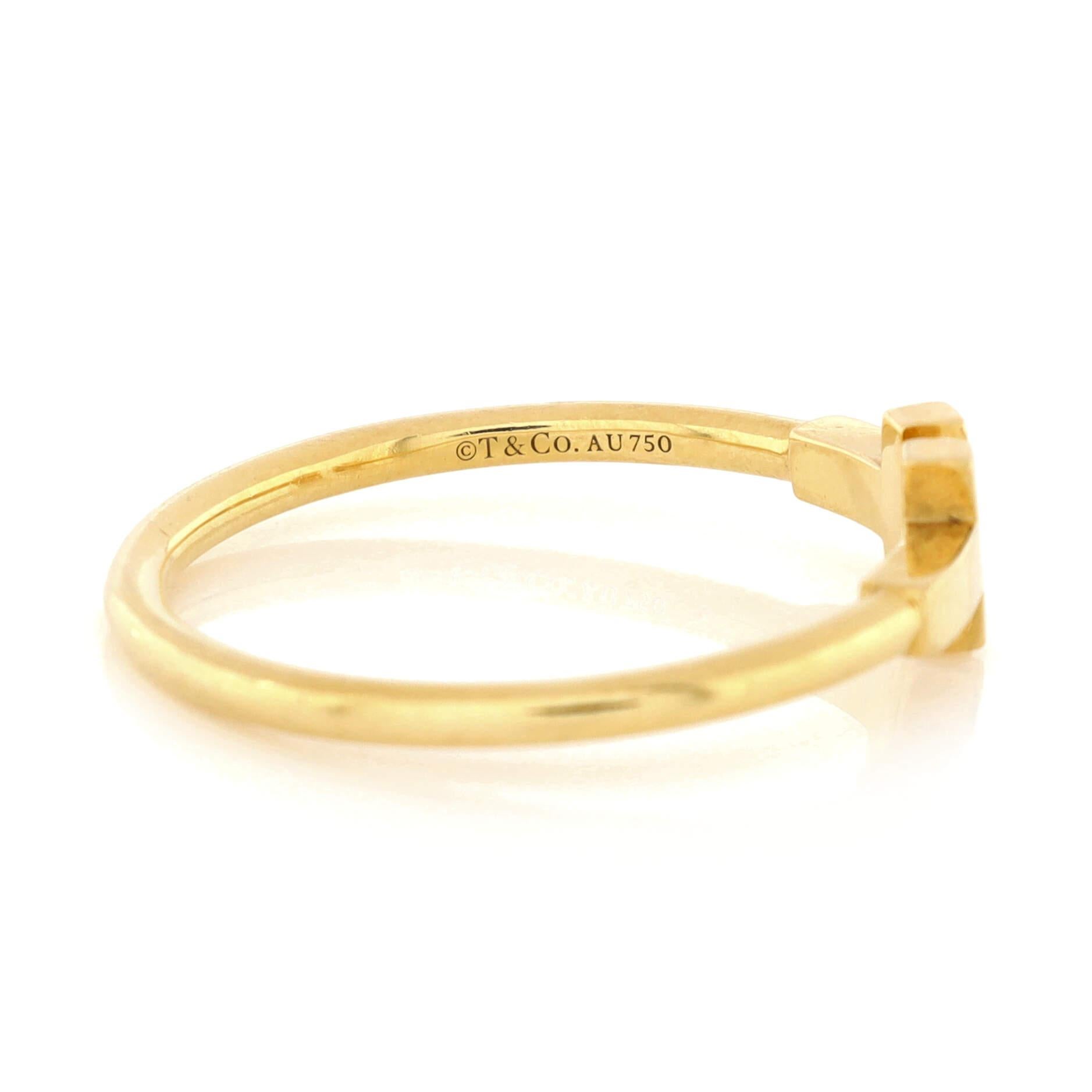 tiffany t wire ring gold