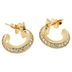 Tiffany & Co. T1 Diamant-Reifenohrringe aus 18kt Gelbgold Extra Klein