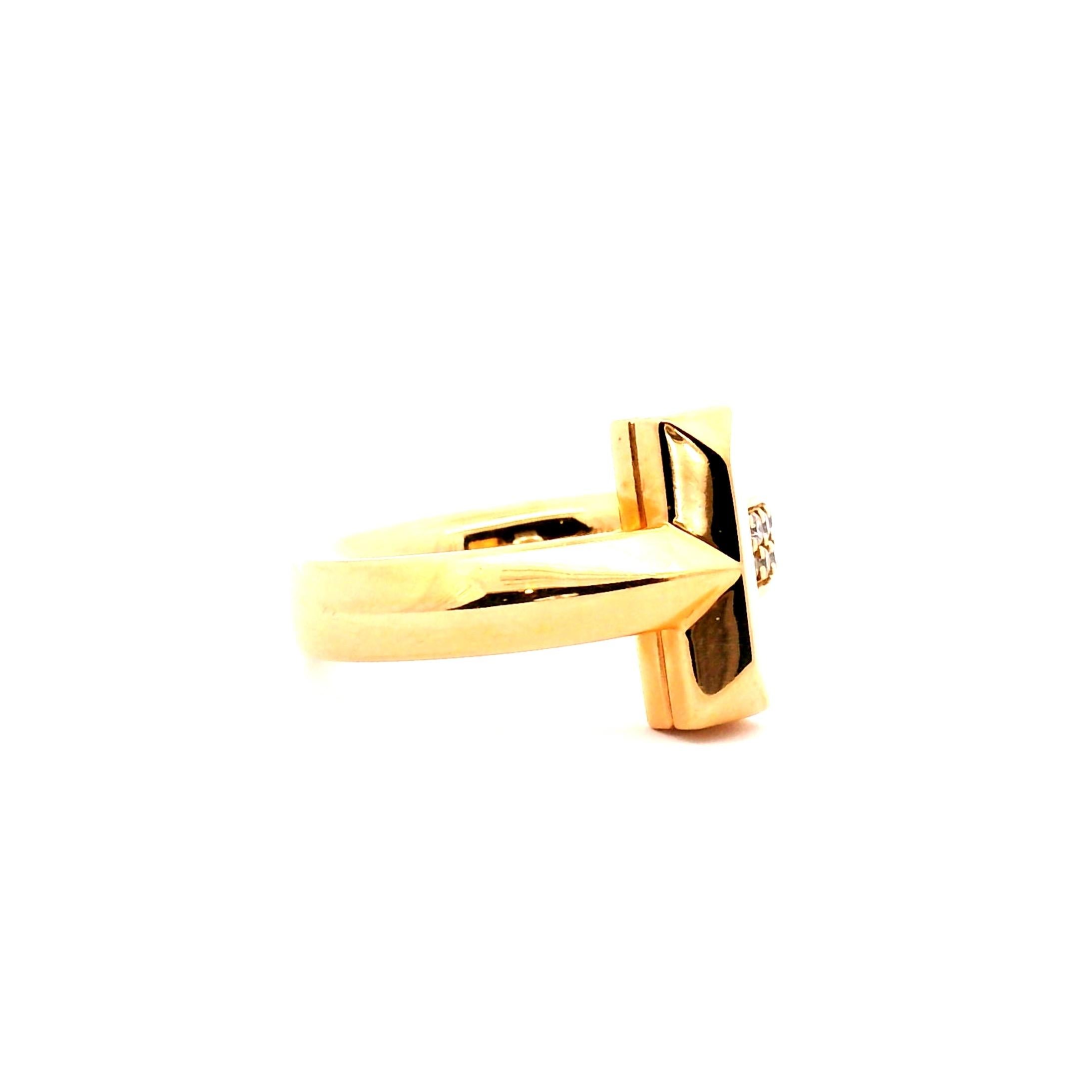 Tiffany & Co. T1 Diamantring im Zustand „Gut“ im Angebot in Sausalito, CA
