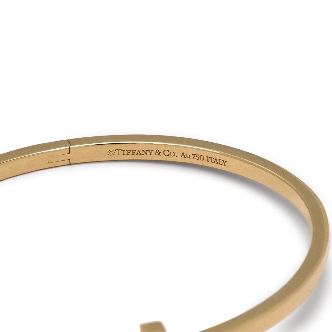 Tiffany & Co. T1 Narrow Hinged Bangle In Excellent Condition In New York, NY