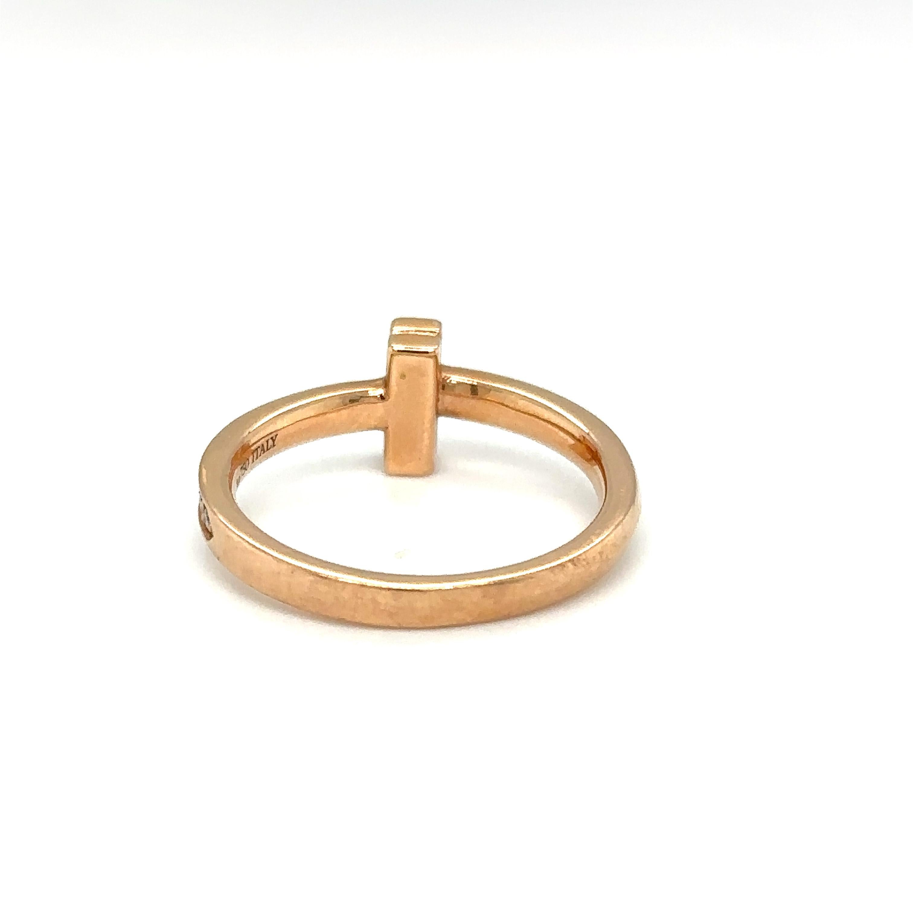tiffany t1 ring rose gold