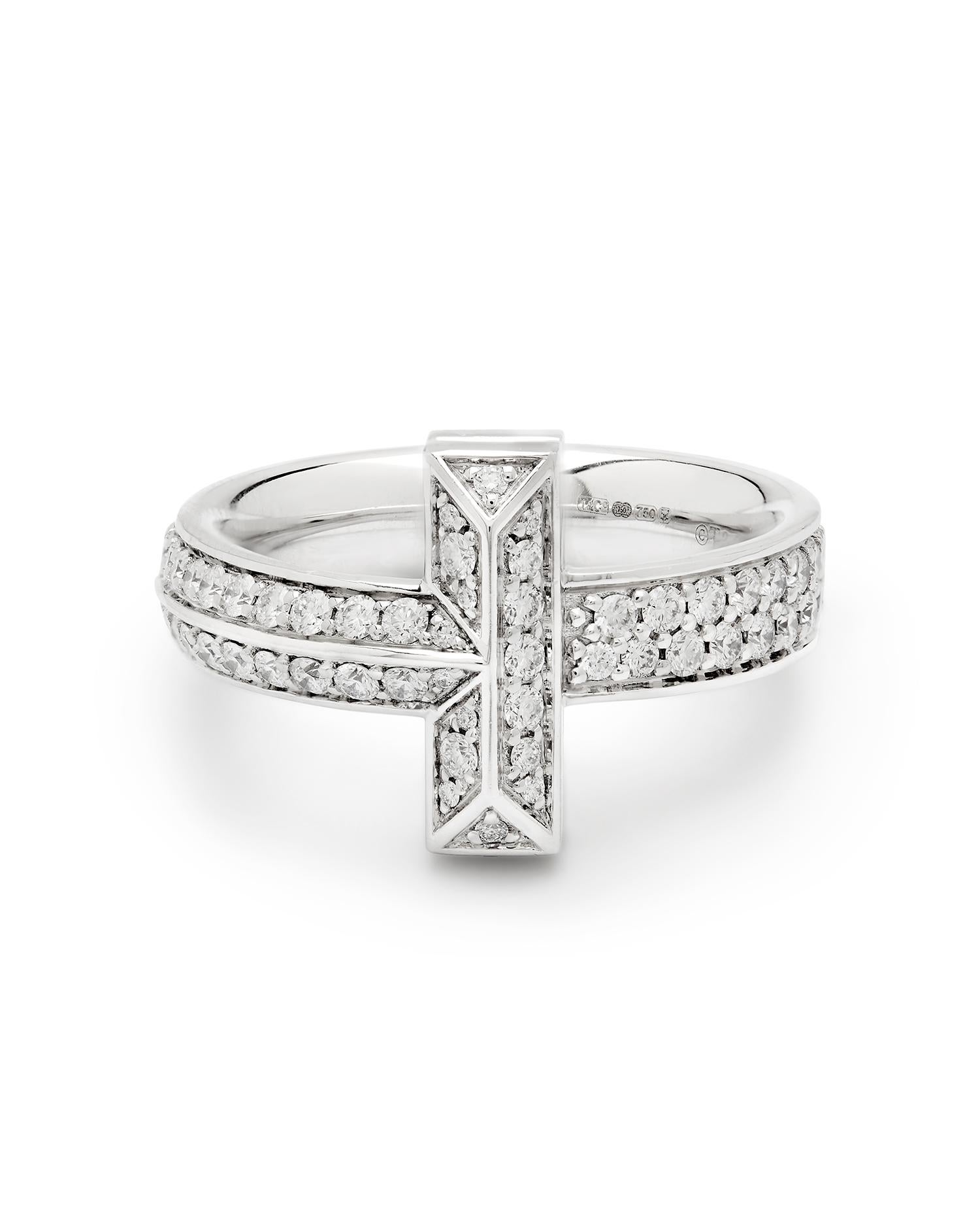 Contemporain Tiffany & Co T1 Bague à large diamant en vente