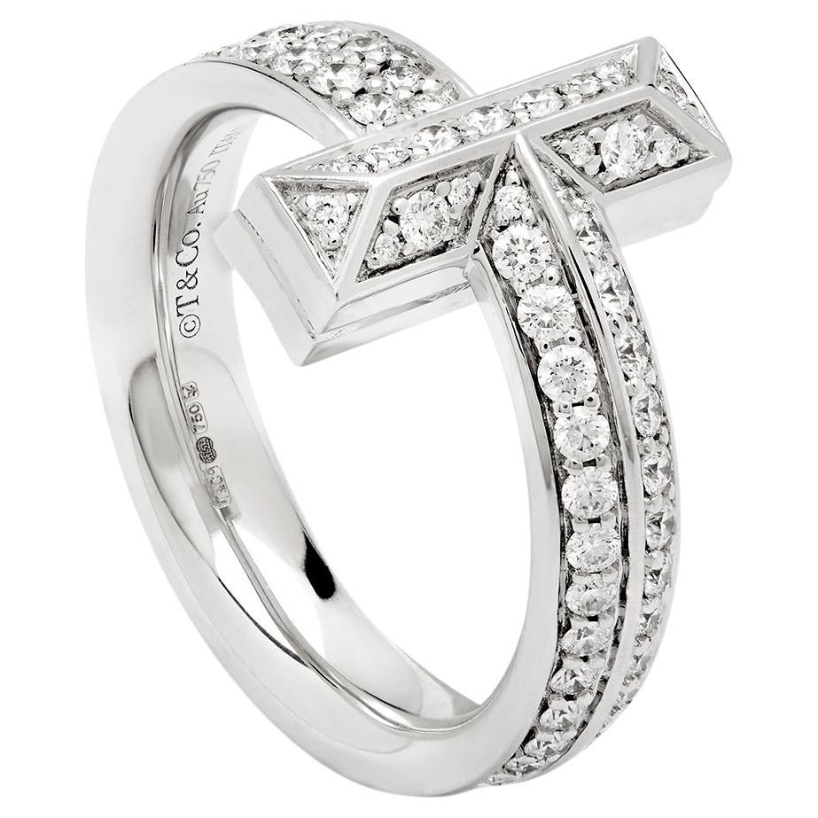Tiffany & Co T1 Bague à large diamant en vente