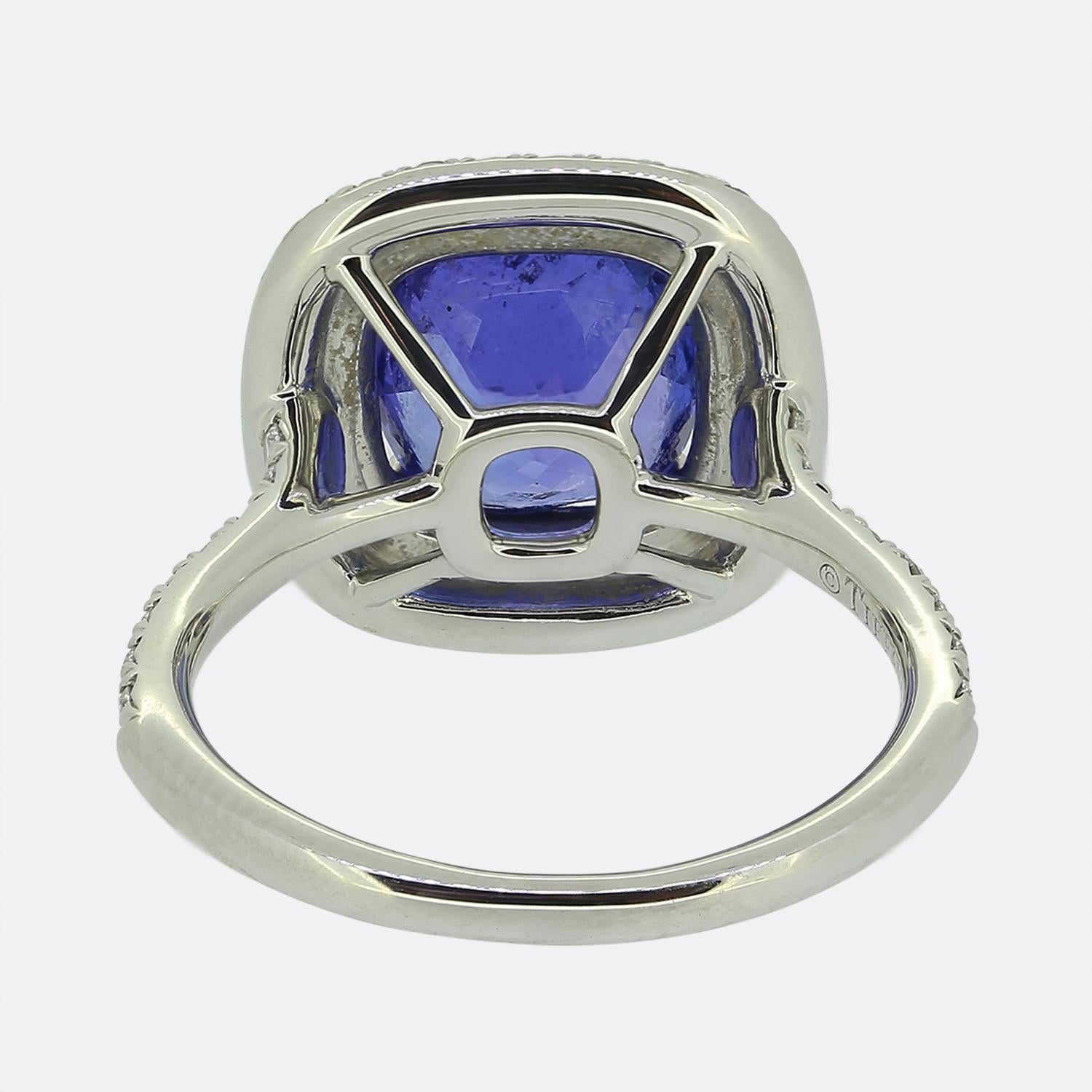 Tiffany & Co. Tanzanite and Diamond Soleste Ring In Excellent Condition In London, GB