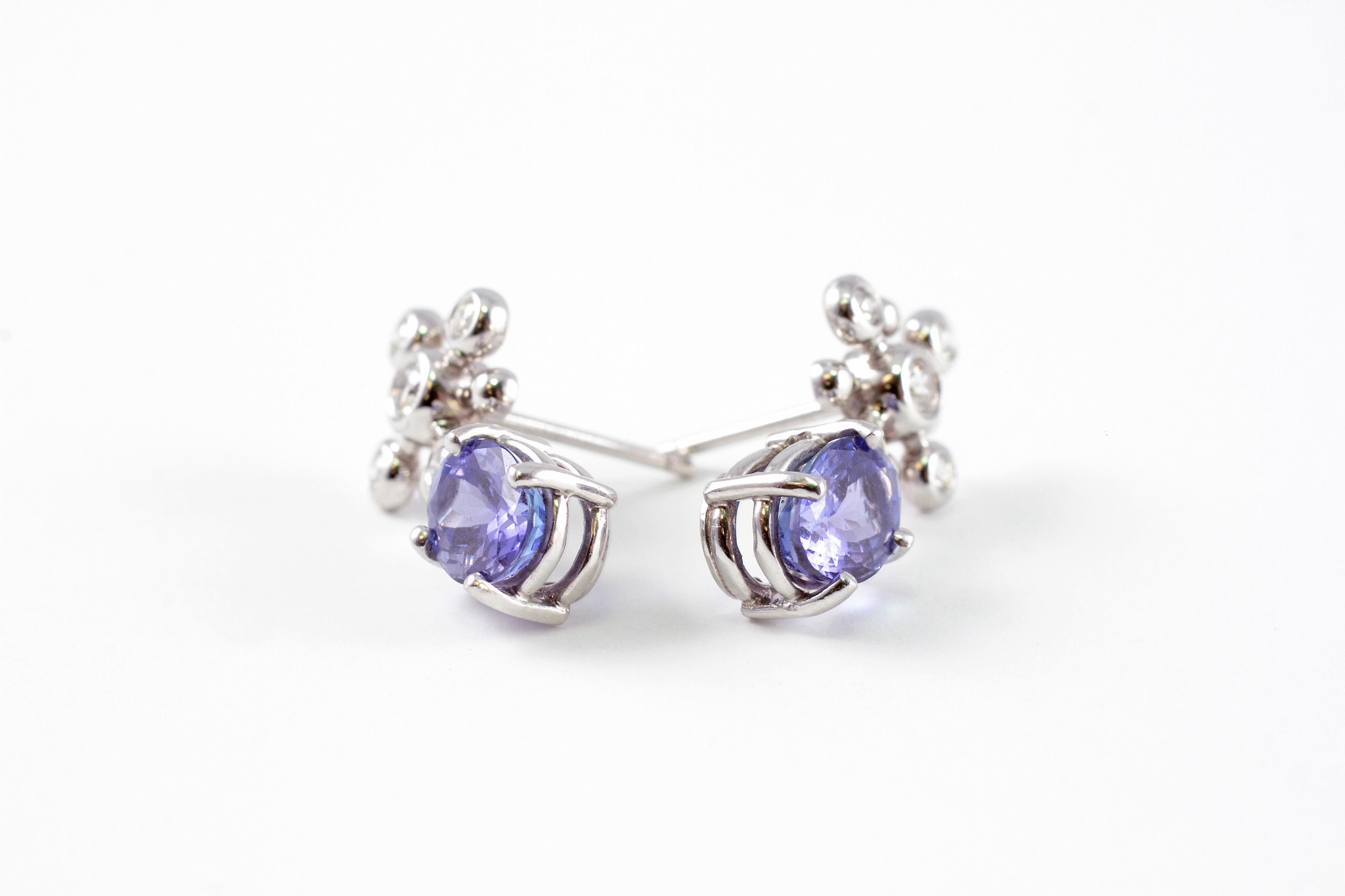 tanzanite earrings tiffany