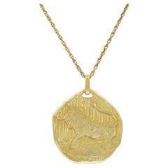Tiffany & Co. Taurus Zodiac Gold Charm Pendant
