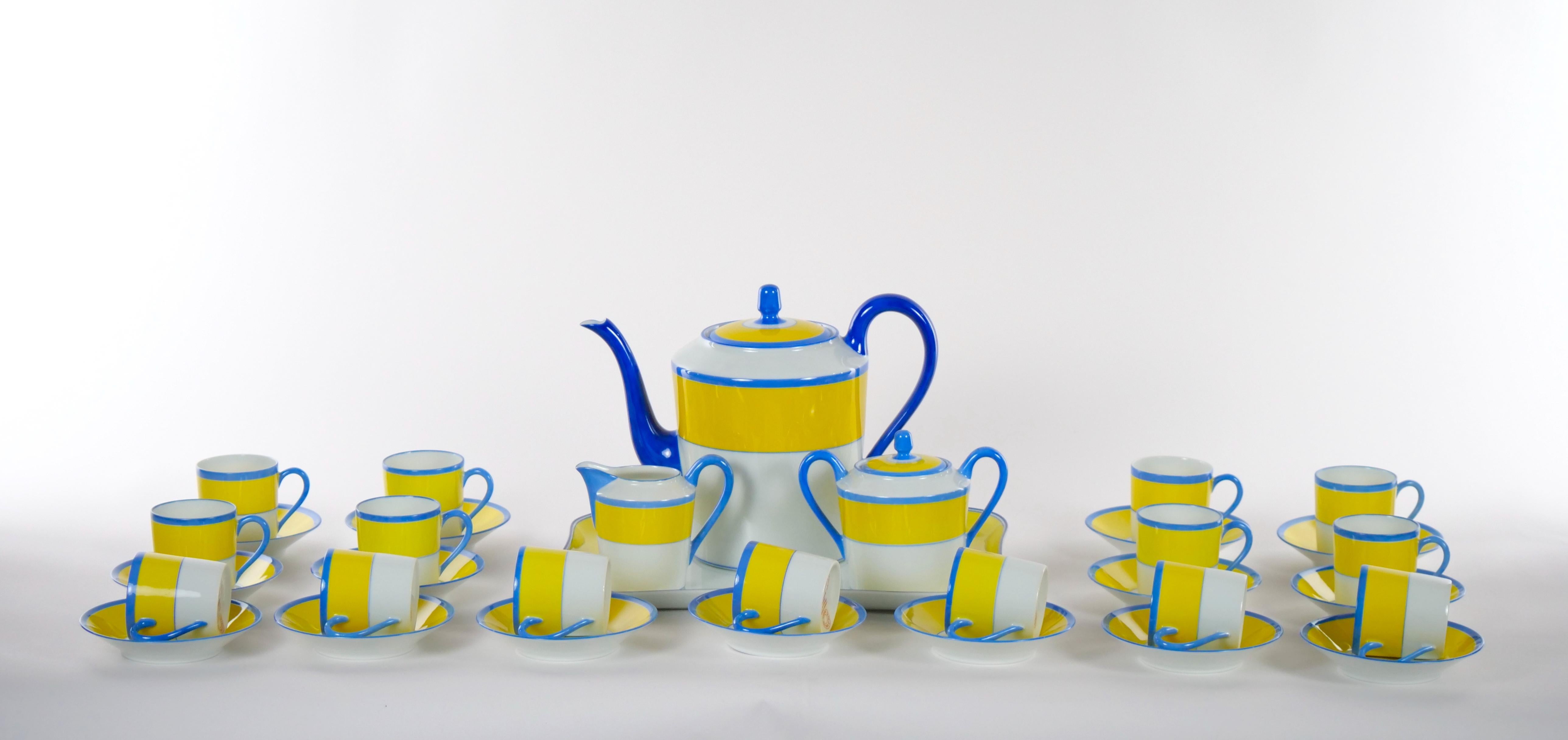 French Tiffany & Co Tea / Coffee Service / 14 People Made By Limoges.
