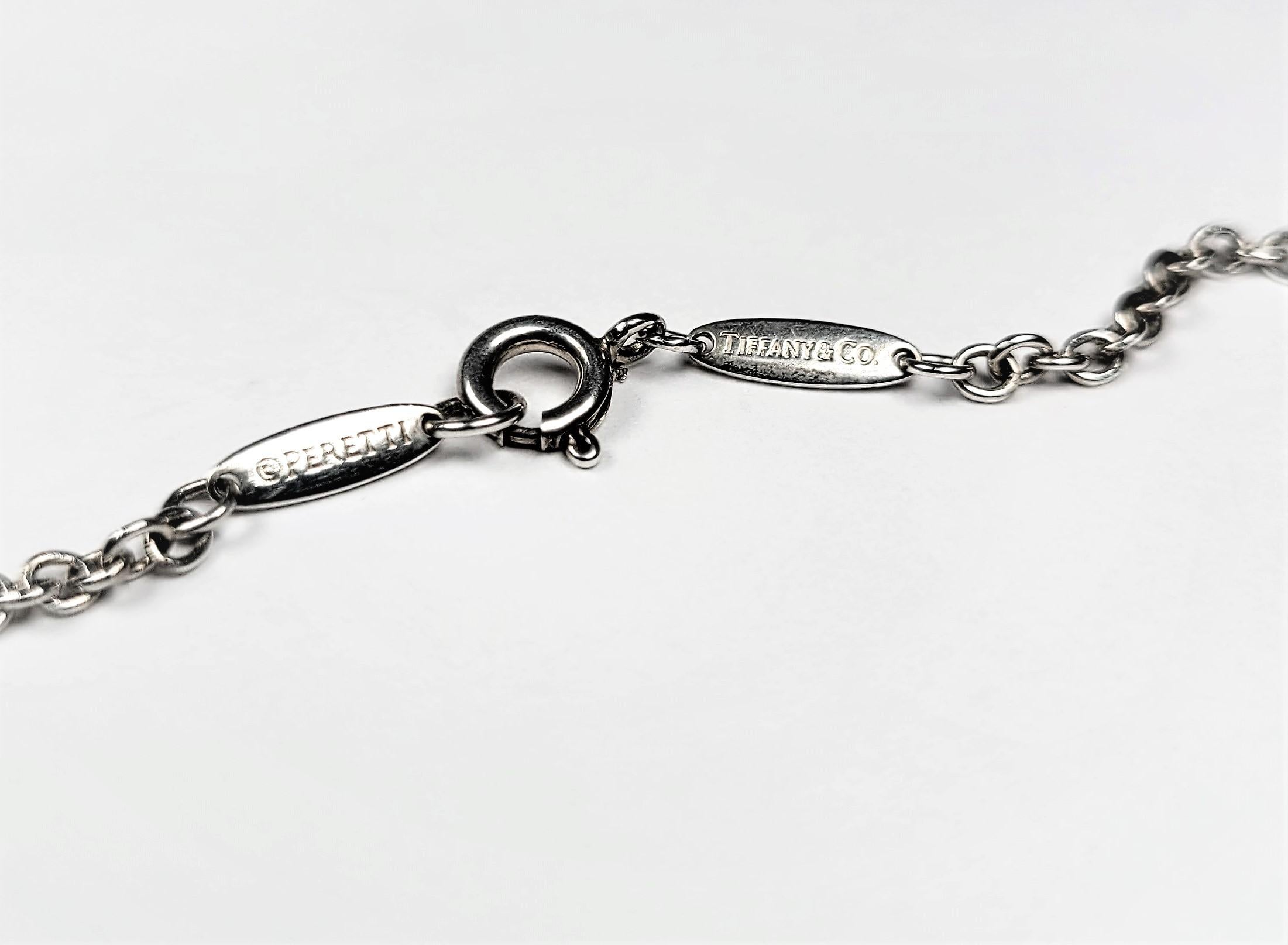 Tiffany & Co. Teardrop Lariat Necklace by Elsa Peretti In Good Condition In Dallas, TX