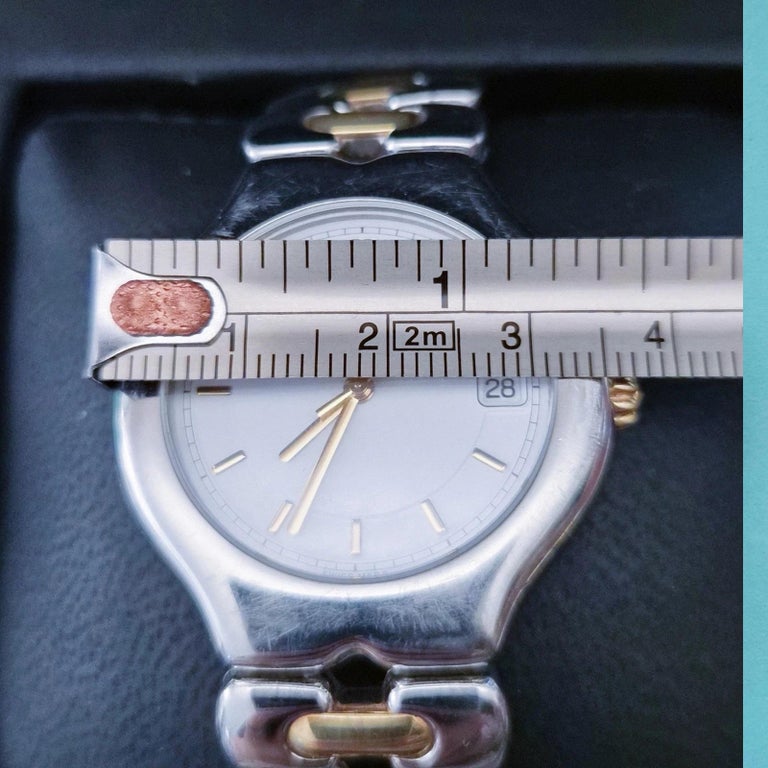 RARE Tiffany & Co. Automatic TESORO 18k Stainless Steel 2-Tone Quartz Watch 36mm Tiffany and Co. Tesoro 18k Gold and Stainless Steel Two-Tone  main image 2