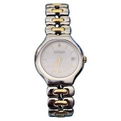 Tiffany & Co. Tesoro 18-Karat-Gold- und Steele-Zweifarb-Uhr mit Datumsanzeige, 36 mm