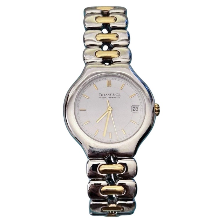 Tiffany & Co. Tesoro 18k Gold and Stainless Steel Two-Tone Date Watch 36mm