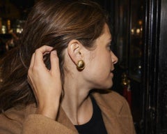 Tiffany & Co. Textured Gold Earrings United States, 1970s