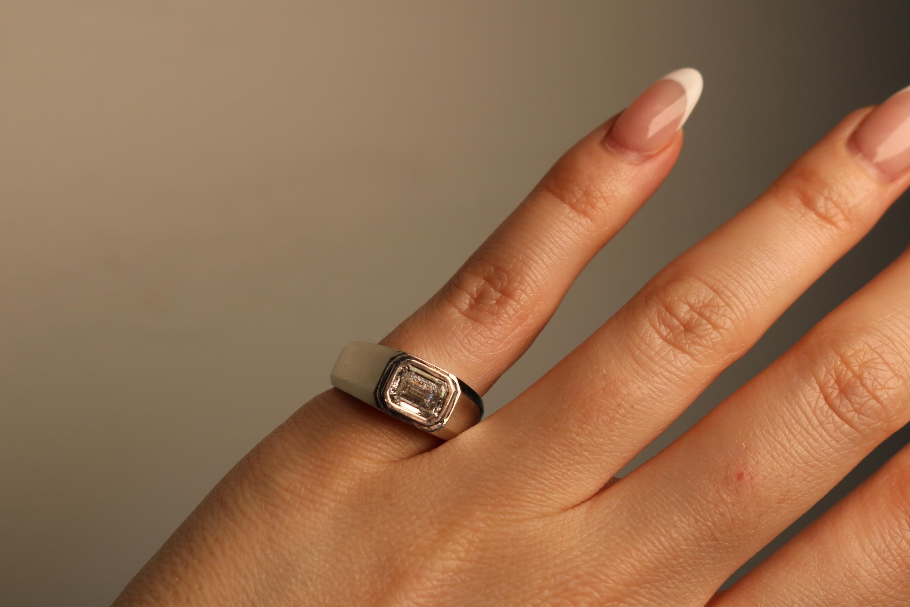 Tiffany & Co. The Charles Setting Men's Engagement Ring Platinum 1.71ct Center 5