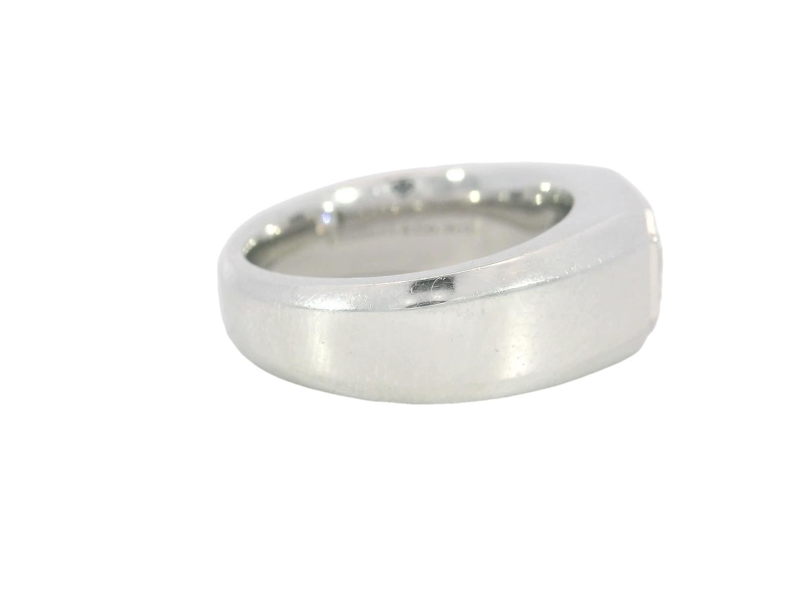 Emerald Cut Tiffany & Co. The Charles Setting Men's Engagement Ring Platinum 1.71ct Center