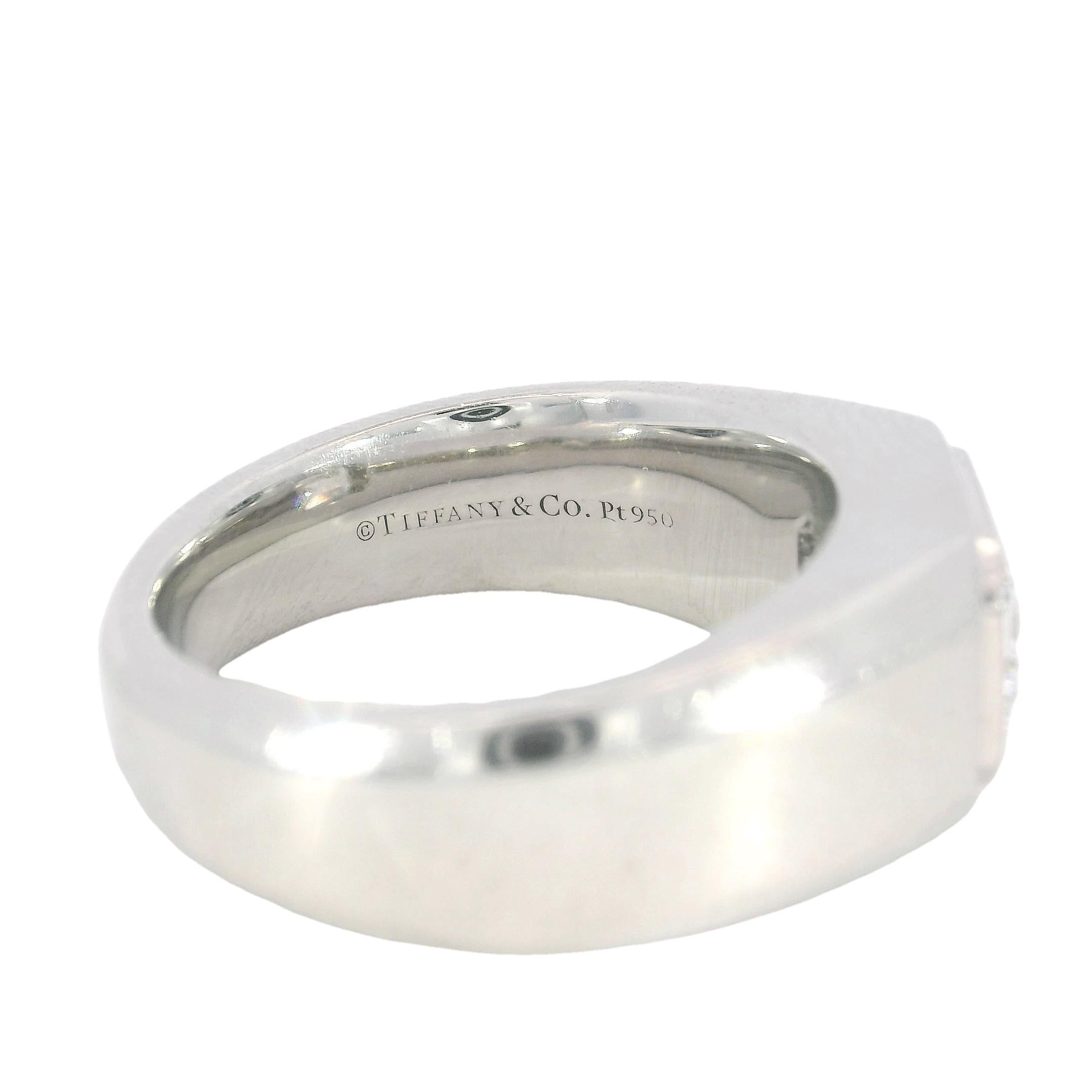 Tiffany & Co. The Charles Setting Men's Engagement Ring Platinum 1.71ct Center 1