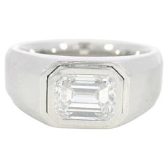 Tiffany & Co. The Charles Setting Men's Engagement Ring Platinum 1.71ct Center