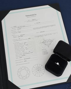 Tiffany & Co, "The Tiffany Setting" 0.82 Carat G/VS1 Diamond Ring