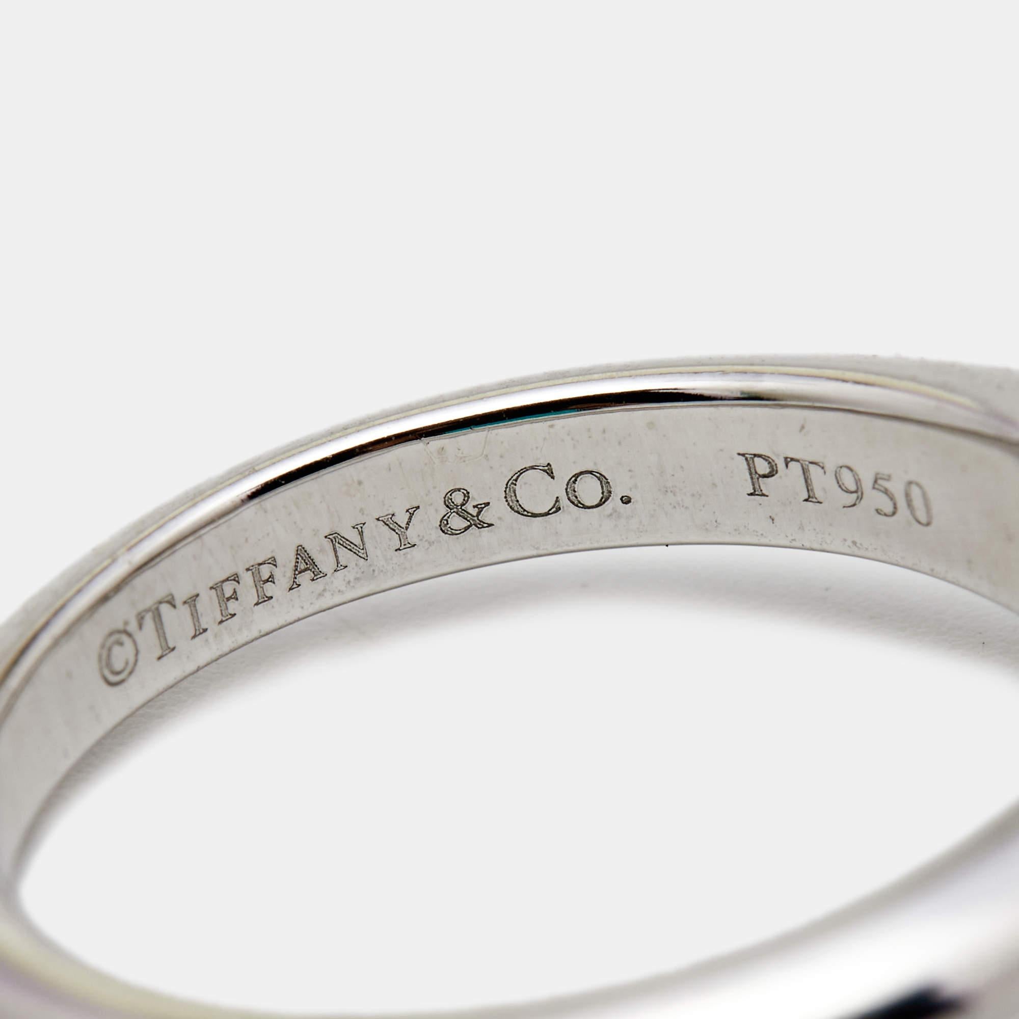 Tiffany & Co. The Tiffany Setting Diamond 0.70 ct Platinum Solitaire Engagement 2