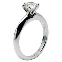 Tiffany & Co. Tiffany Setting Bague de fiançailles solitaire en platine avec diamant de 0,70 carat