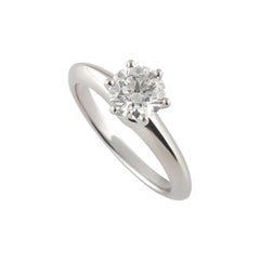 Tiffany & Co. the Tiffany Setting Diamond Solitaire Engagement Ring 1.00 Carat