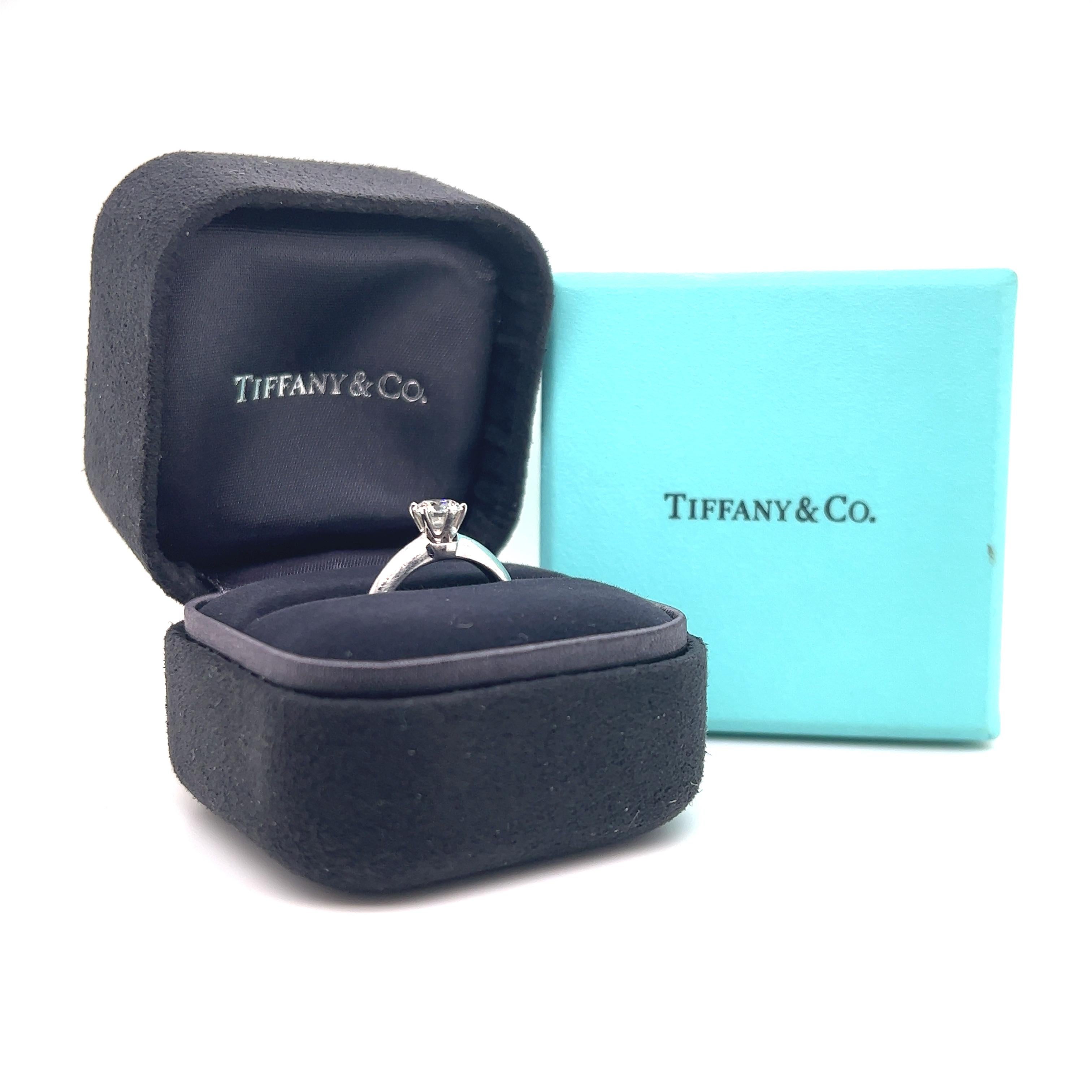 Tiffany & Co. Platin-Diamant-Verlobungsring 