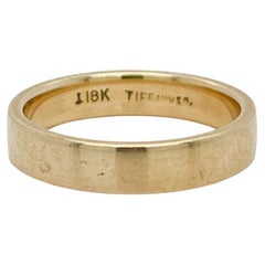 Tiffany & Co. Breiter Ehering oder Ring aus 18 Karat Gold