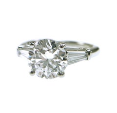 Tiffany & Co. Three-Diamond Platinum Engagement Ring