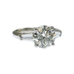 Tiffany & Co. Three-Diamond Platinum Engagement Ring