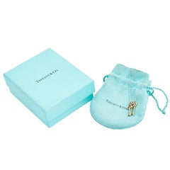 Tiffany & Co. Three Key 18K Two Tone Gold & Silver Pendant Necklace