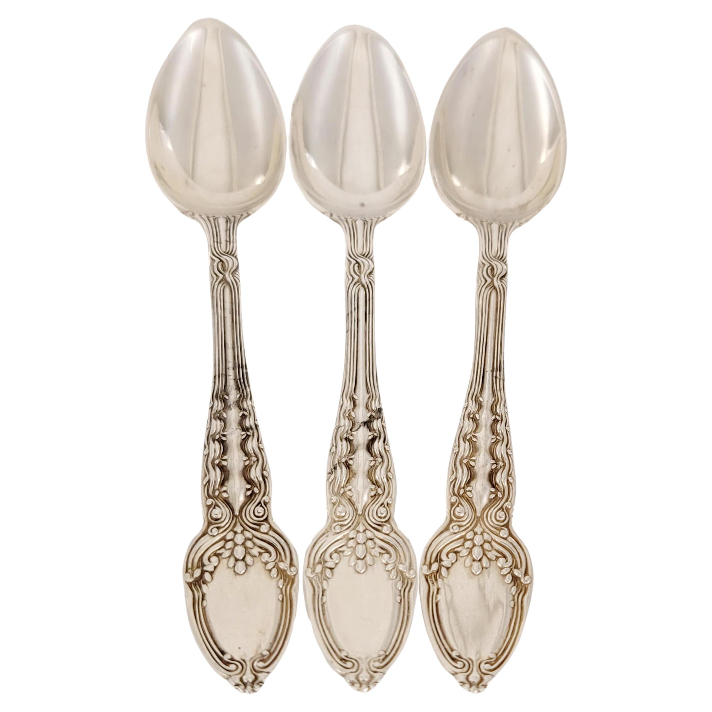 Tiffany& co three set tea  Spoons in Sterling Silver 925 Pat 1x90M For Sale