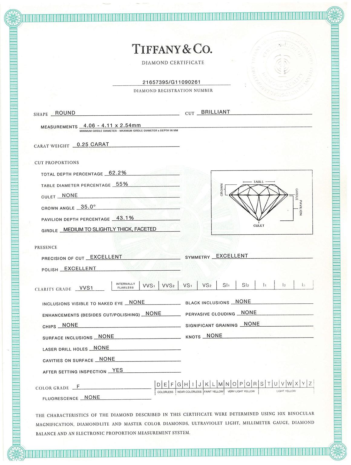 Tiffany & Co. Three-Stone Diamond Engagement Ring 1