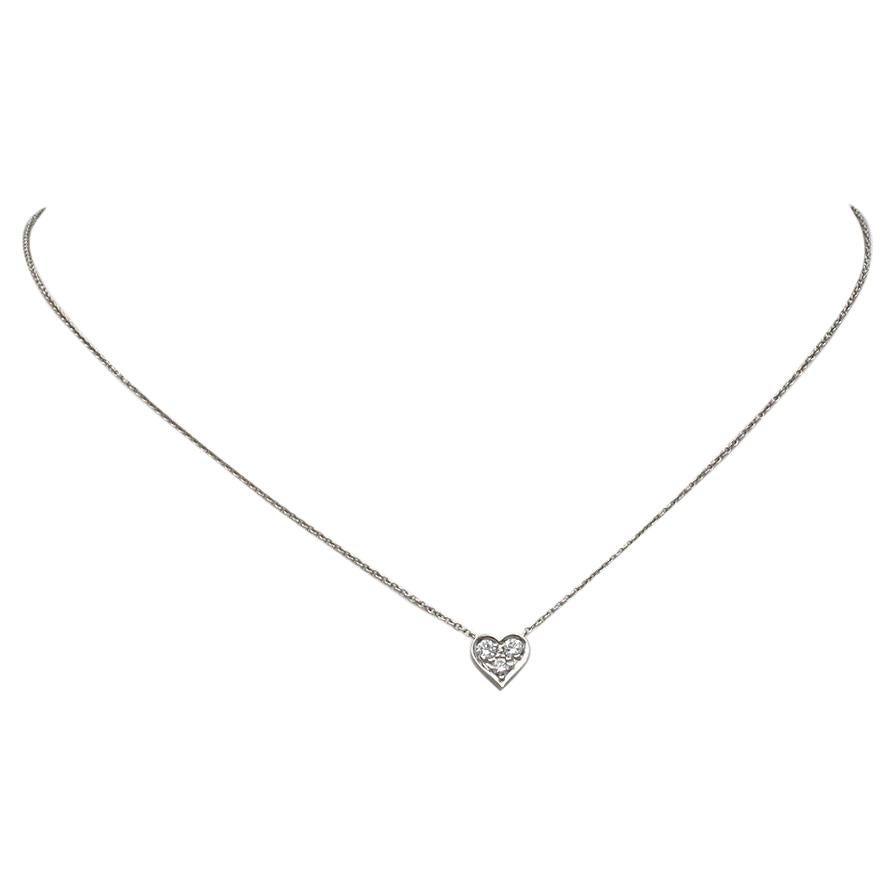 Tiffany and Co. Diamond Solitaire Necklace at 1stDibs