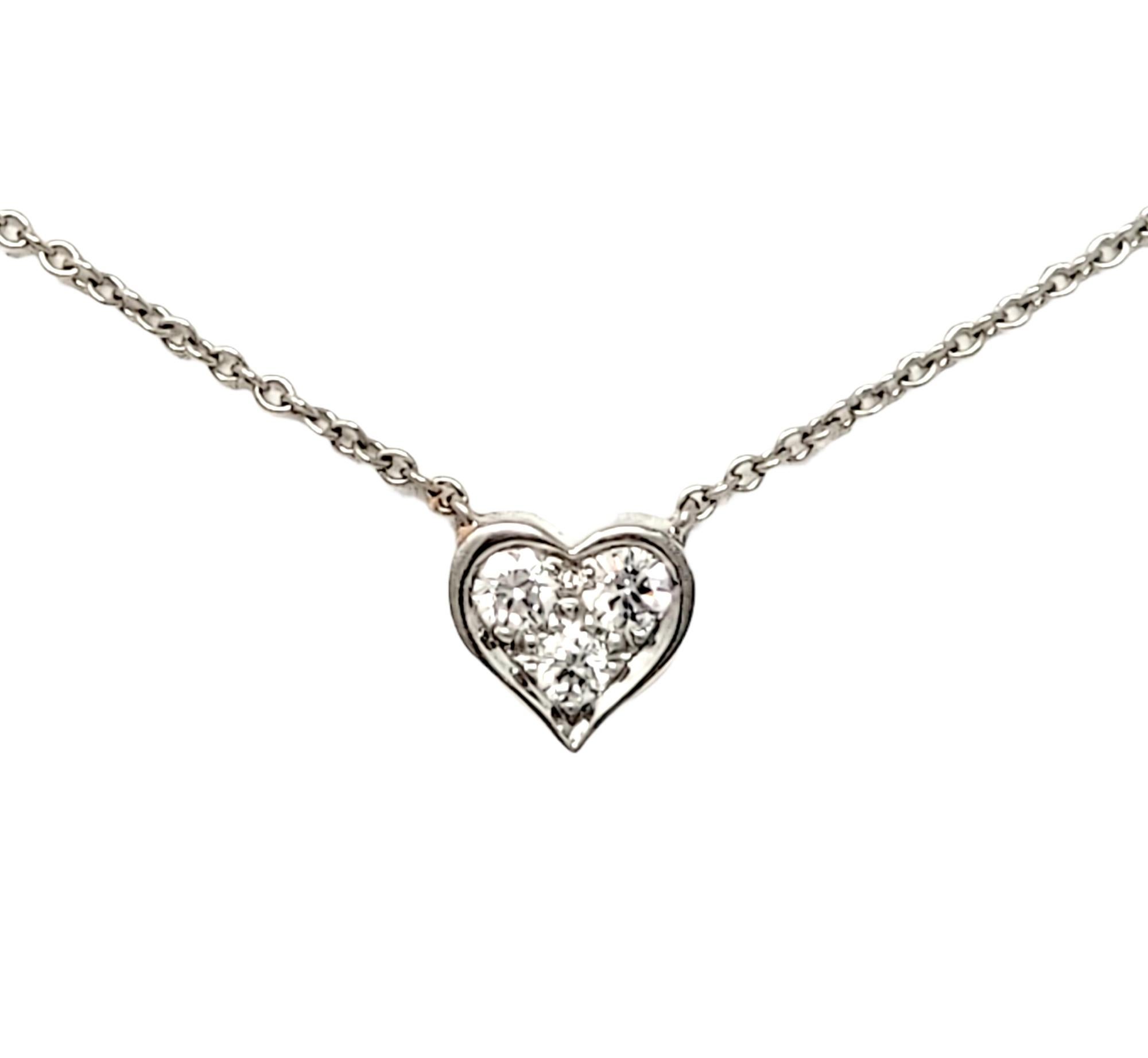3 diamond heart necklace