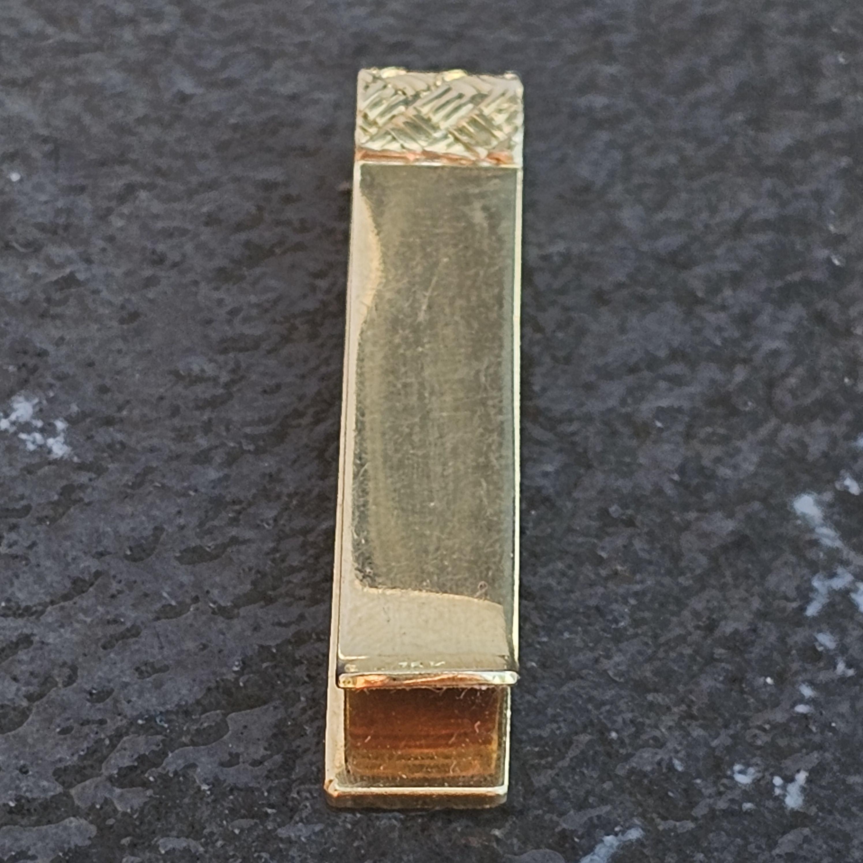 Tiffany & Co. Pasador de corbata tejido de cesta 13g oro amarillo 18k 1.75