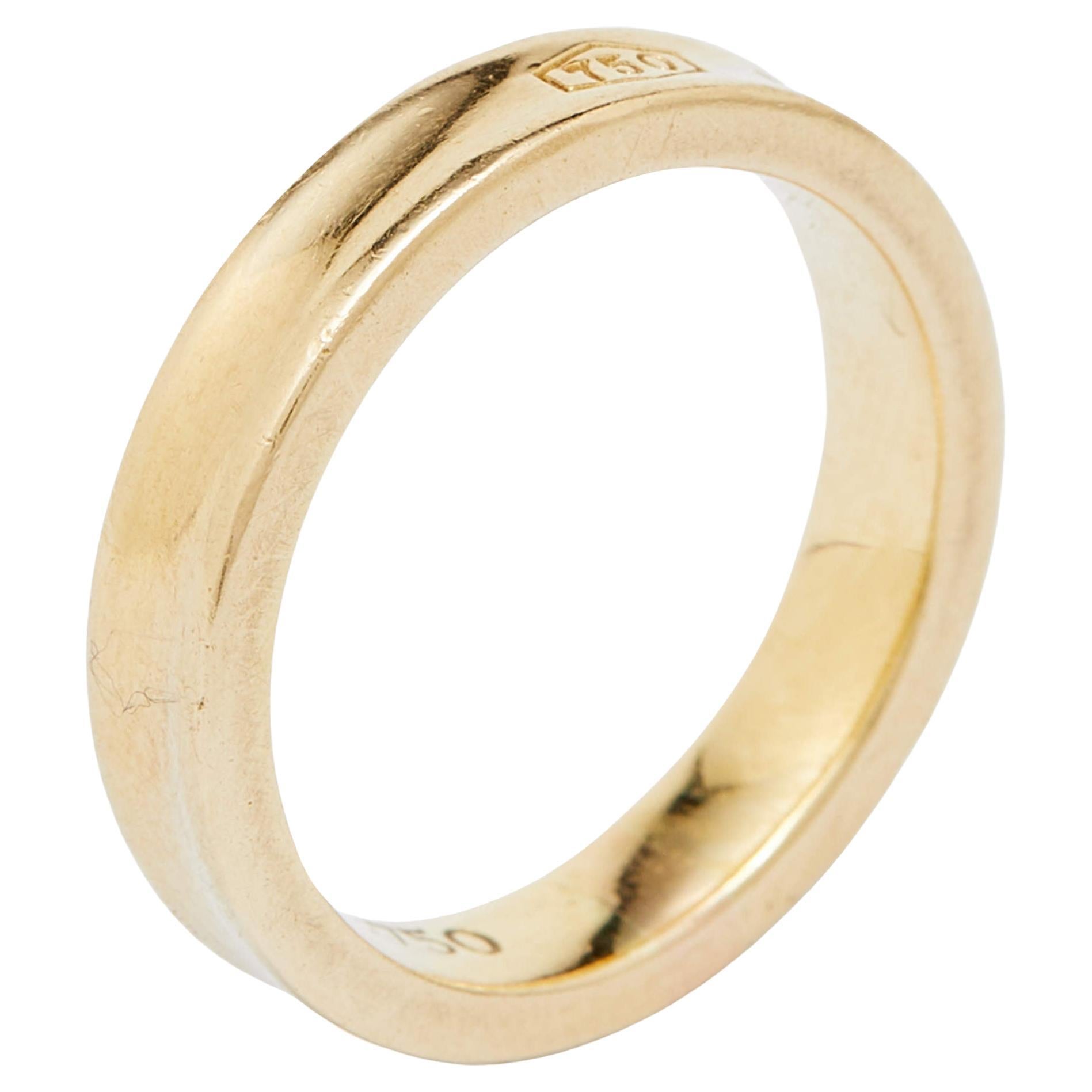 Tiffany and Co. 1837 Gold Wide Band Ring at 1stDibs tiffany 1837 ring wide, tiffany 1837 wide