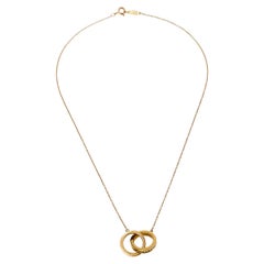 Tiffany & Co. Tiffany 1837 18K Yellow Gold Interlocking Circles Pendant Necklace