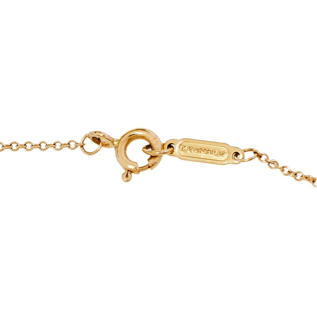 tiffany interlocking circles necklace rose gold